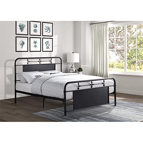Lexicon Lexicon Derby Metal Bed, Queen, Mottled Silver